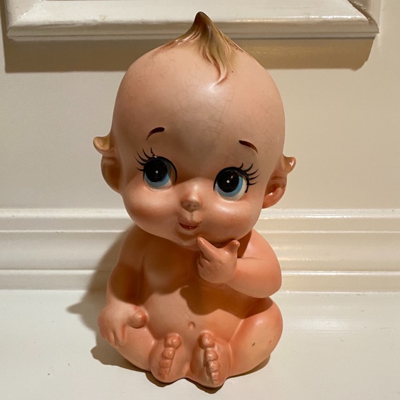 Lefton Accents Vintage Lefton Kewpie Baby Doll Ceramic Head Vase